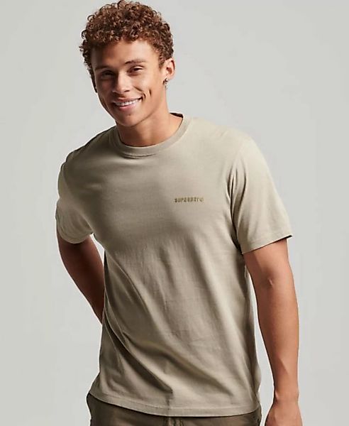 Superdry T-Shirt OVERDYED LOGO LOOSE TEE Winter Twig Beige günstig online kaufen
