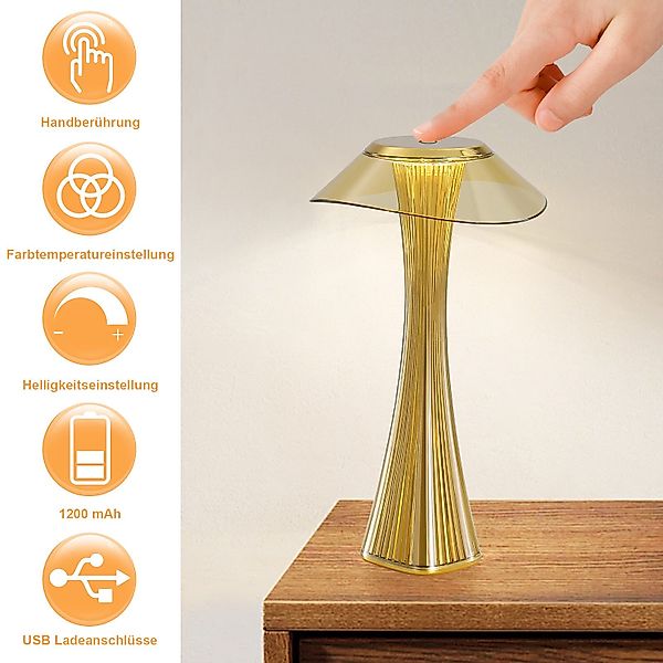 Nettlife LED Nachttischlampe Touch Dimmbar USB günstig online kaufen