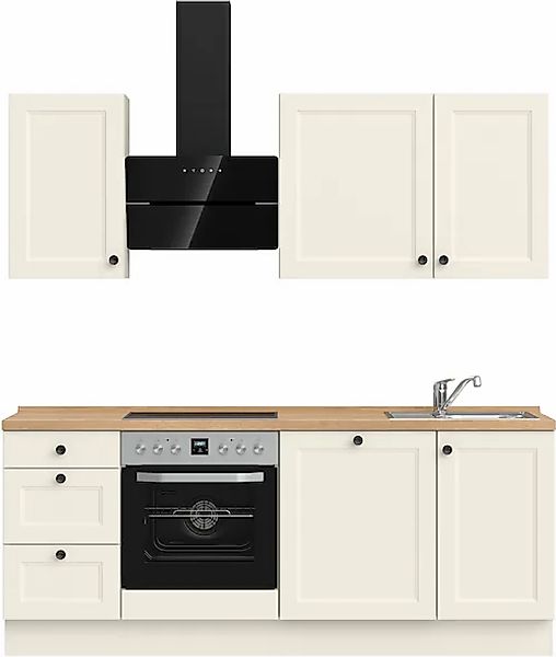 nobilia® Küchenzeile »"Cascada II"«, vormontiert, Breite 210 cm, Ausrichtun günstig online kaufen