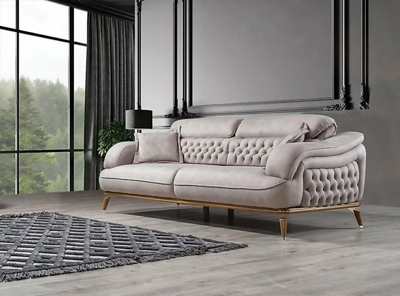 JVmoebel Sofa Wohnzimmer Sofa Dreisitzer Designer Einrichtung Luxus Sofas M günstig online kaufen