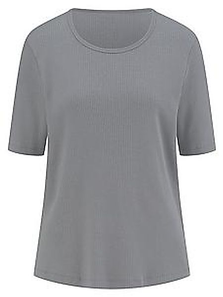 Shirt Rundhals-Ausschnitt Peter Hahn grau günstig online kaufen