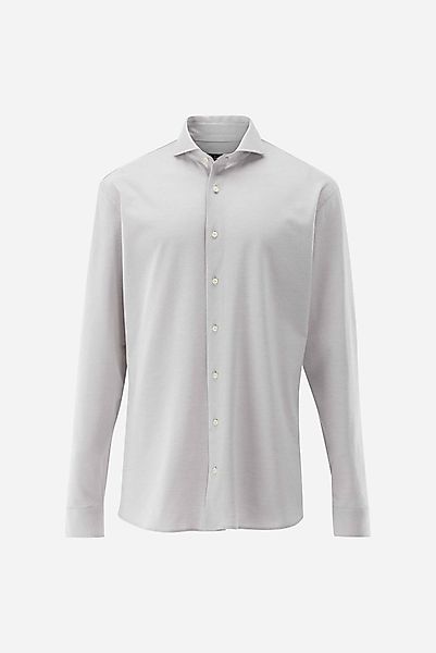 Jerseyhemd mit Piqué Struktur Tailor Fit günstig online kaufen