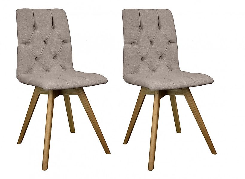 andas Esszimmerstuhl "Rania", (Set), 2 St., Microfaser, Massivholzgestell, günstig online kaufen