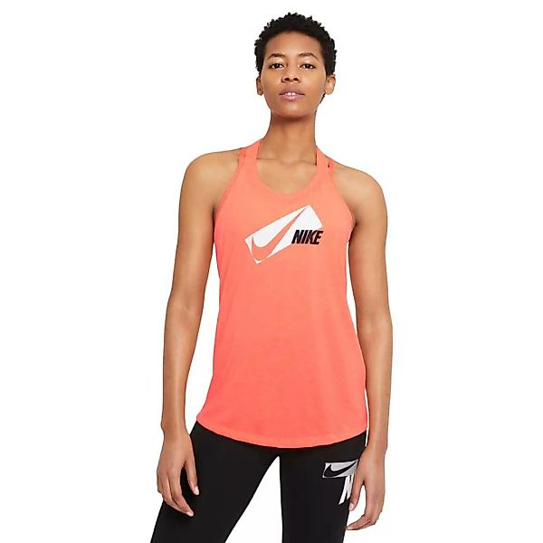 Nike Dri-fit Elastika Graphic Ärmelloses T-shirt XS Bright Mango / Black günstig online kaufen