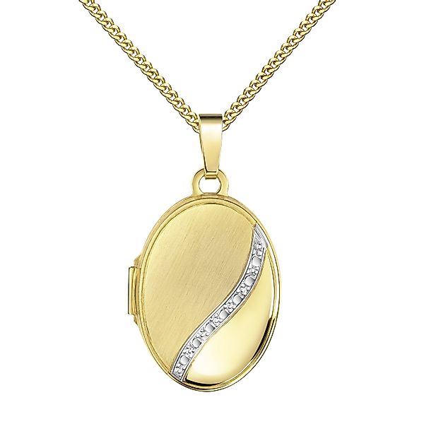 JEVELION Kette mit Anhänger Medaillon Gold günstig online kaufen