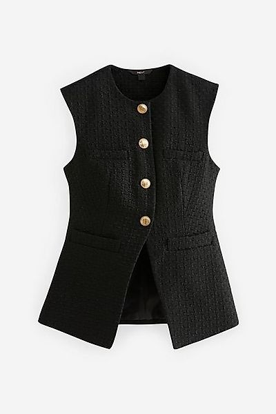 Next Jackenblazer Rochelle Humes lange Bouclé-Weste günstig online kaufen