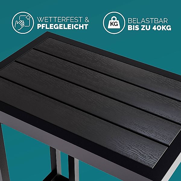 Casaria Beistelltisch, 50x40x66cm WPC Tischplatte 25kg günstig online kaufen