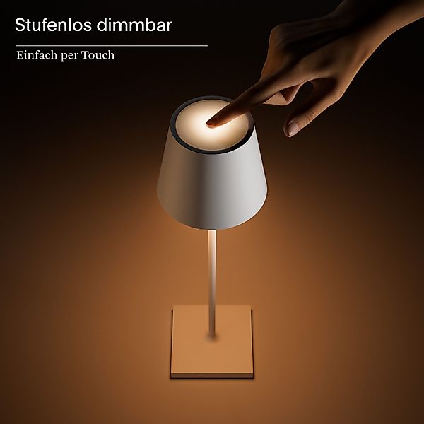 SIGOR LED Tischleuchte Akku-Tischlampe Sigor Nuindie, günstig online kaufen