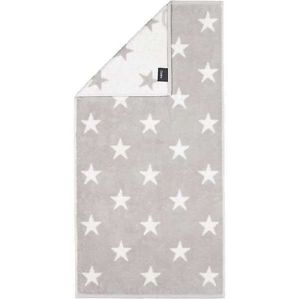 Cawö Handtücher NEW STARS Sterne groß 6260 - Farbe: platin/weiß - 76 - Hand günstig online kaufen