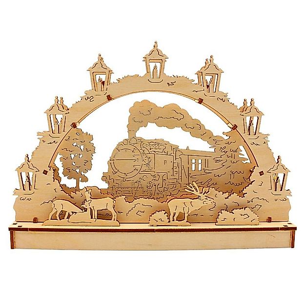 Dekohelden24 Schwibbogen Bausätze in verschiedenen Varianten, Mit LED-Beleu günstig online kaufen