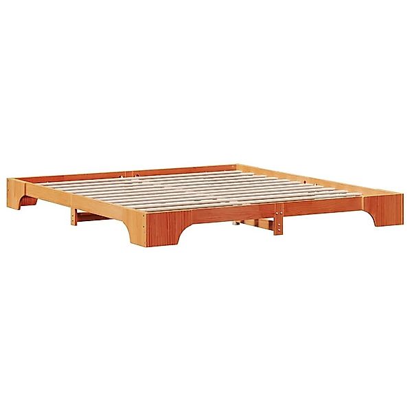 vidaXL Bett Bettgestell Wachsbraun 200 x günstig online kaufen