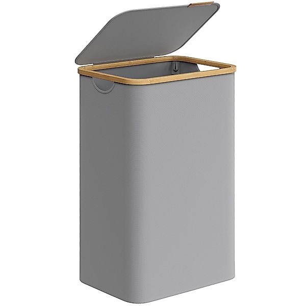 SONGMICS Wäschekorb, mit Deckel, 90 L, günstig online kaufen