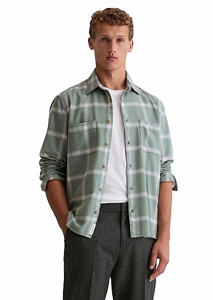 Marc OPolo Langarmhemd "aus weichem Bio-Baumwoll-Twill" günstig online kaufen