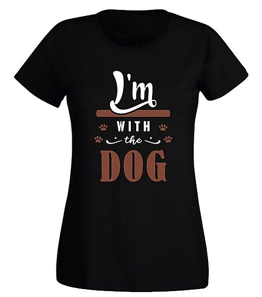 G-graphics T-Shirt Damen T-Shirt - I´m with the Dog Slim-fit, mit trendigem günstig online kaufen