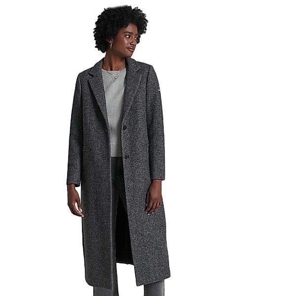 Superdry Studios Quilt Wool Crombie Jacke XL Tar Herringbone günstig online kaufen