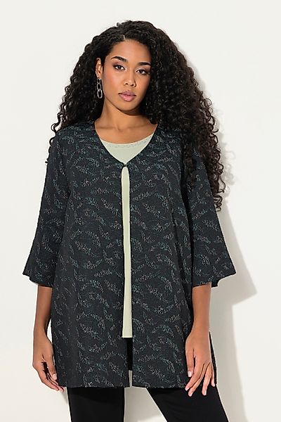 Ulla Popken Sommerjacke Jerseyjacke grafisches Muster günstig online kaufen
