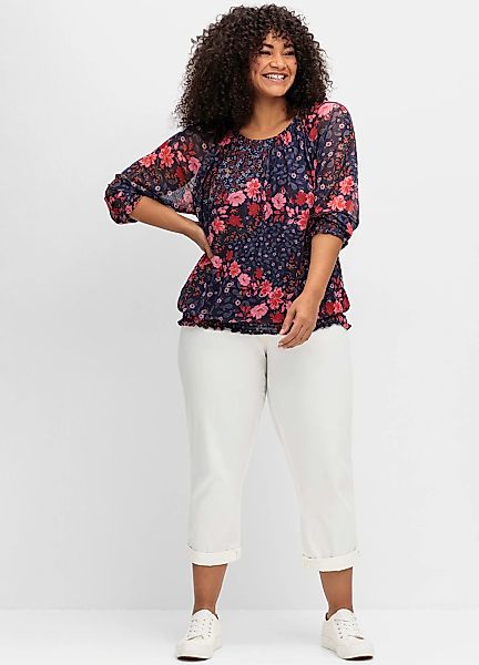 sheego by Joe Browns Langarmshirt "T-Shirt", 1 Stk. günstig online kaufen