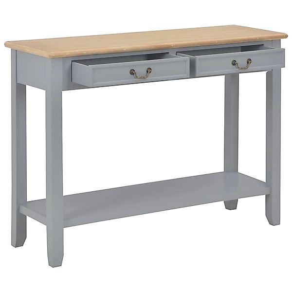 vidaXL Konsolentisch Grau 110 x 35 x 80 cm Holz günstig online kaufen