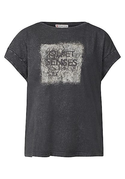 STREET ONE T-Shirt washed shirt w.stud günstig online kaufen
