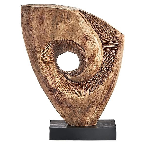 Kobolo Dekofigur Holzdeko Holzfigur FLOW Holz in Braun günstig online kaufen