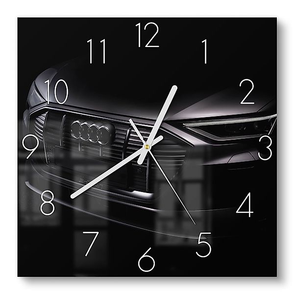 DEQORI Wanduhr 'Audi Frontalaufnahme' (Glas Glasuhr günstig online kaufen