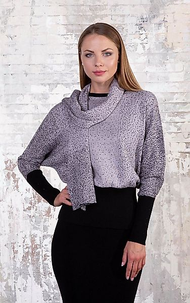 Passioni Strickpullover mit passendem Schal günstig online kaufen