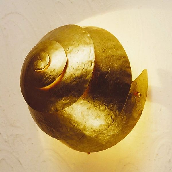 Wandleuchte Snail One in Gold günstig online kaufen