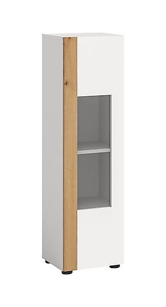 freiraum Vitrine Ruda stehend / hängend, Weiß / Artisan Eiche Dekor - 30x11 günstig online kaufen