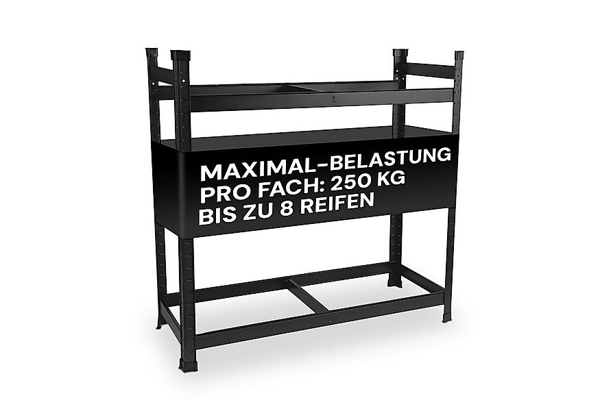 ALL Schwerlastregal Premium Reifenregal, 250kg Traglast, 4 bis 18 reifen id günstig online kaufen