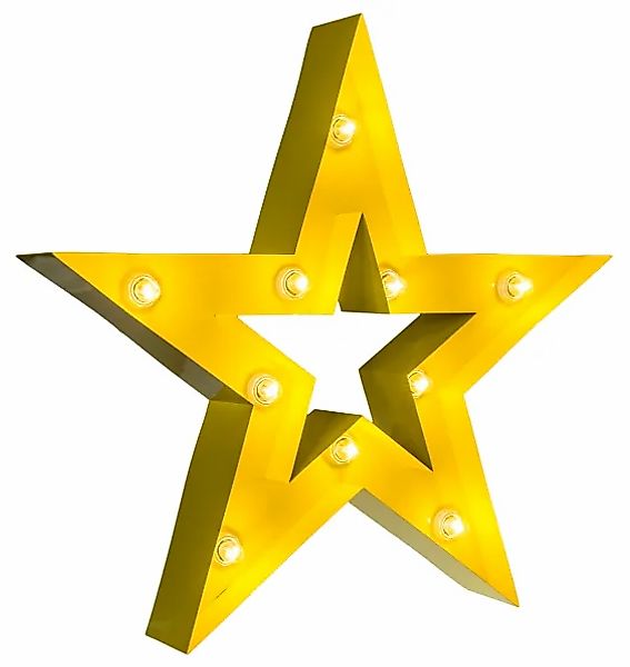MARQUEE LIGHTS Dekolicht »Star«, 10 flammig, Leuchtmittel E14   ohne Leucht günstig online kaufen