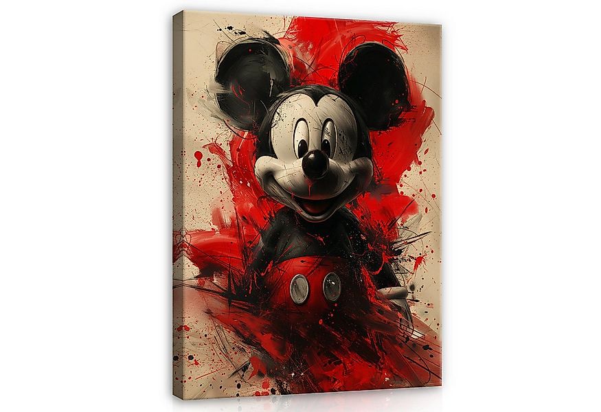Wallarena Leinwandbild Kinderzimmer Mädchen Jungen Mickey Graffiti Wandbild günstig online kaufen