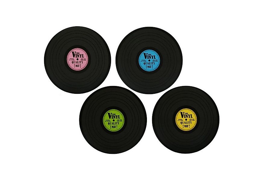 HAC24 Platzset Tischset Vinyl Schallplatte Platzmatte Rund Tisch Untersetze günstig online kaufen