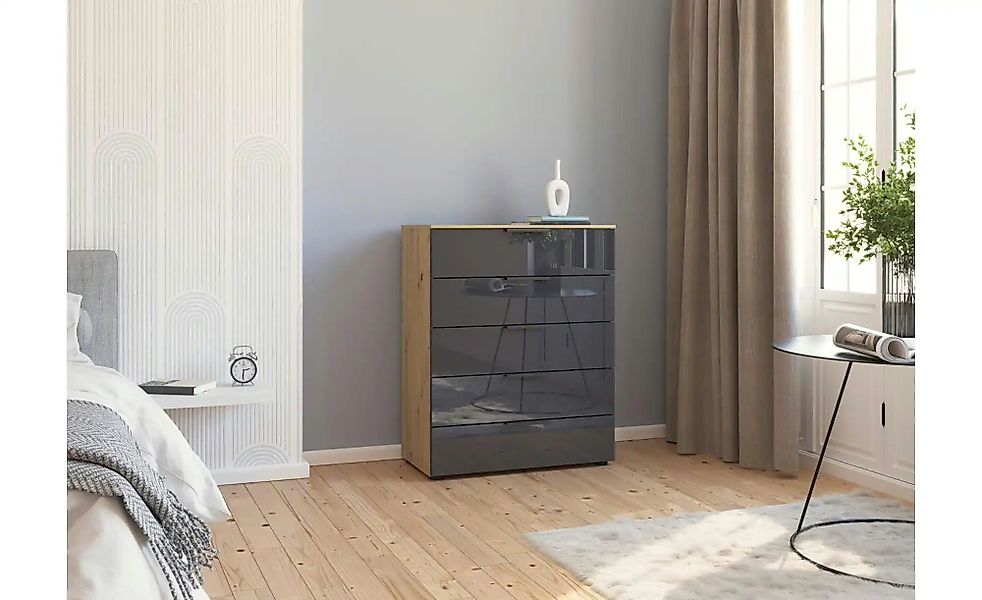 Kommode  Flipp ¦ schwarz ¦ Maße (cm): B: 80 H: 100 Kommoden & Sideboards > günstig online kaufen