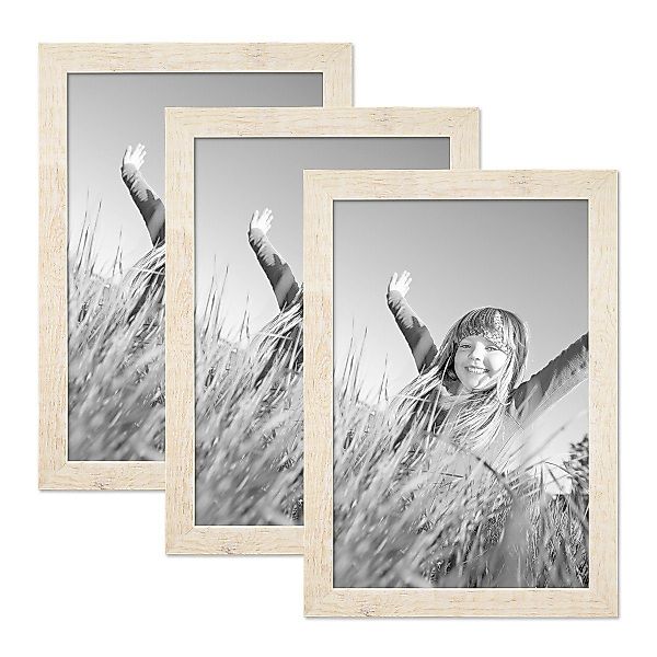 PHOTOLINI Bilderrahmen 3er Set Strandhaus Rustikal günstig online kaufen