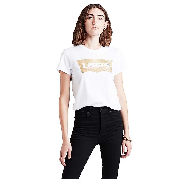 Levi´s ® The Perfect Kurzärmeliges T-shirt XS Gold / White günstig online kaufen