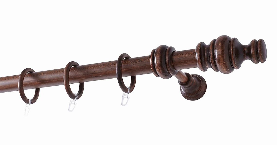 GARESA Gardinenstange "BAROCK" Ø 35 mm 1 läufig-läufig Wunschmaßlänge rusti günstig online kaufen