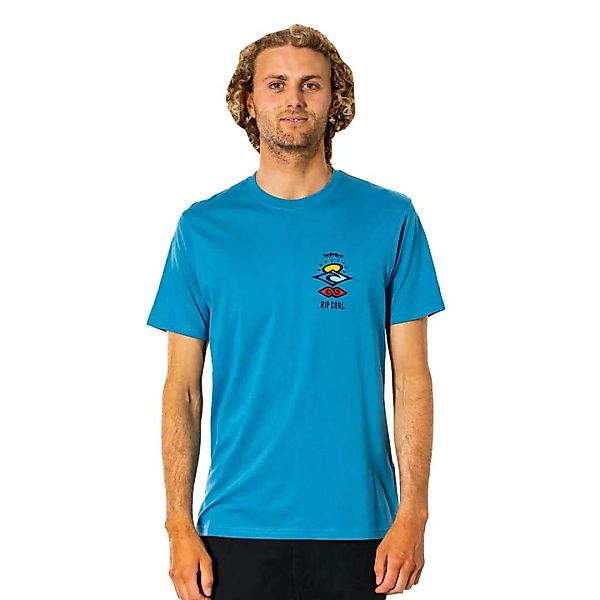 Rip Curl Search Essential Kurzärmeliges T-shirt S Ocean günstig online kaufen