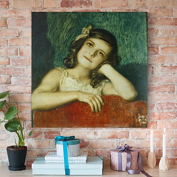 Leinwandbild - Quadrat Franz von Stuck - Mary günstig online kaufen