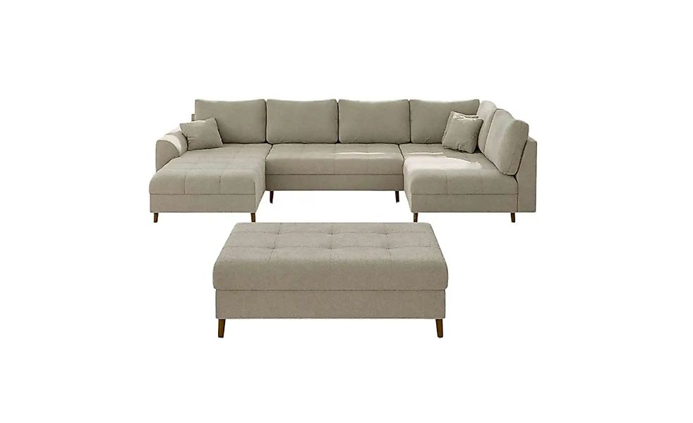S-STYLE Wohnlandschaft mit Hocker  Lars ¦ beige ¦ Maße (cm): B: 310 H: 81 P günstig online kaufen
