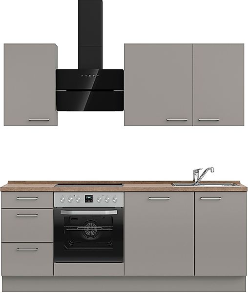 nobilia Küchenzeile ""Laser II", Ausrichtung wählbar, Breite 210 cm" vormon günstig online kaufen