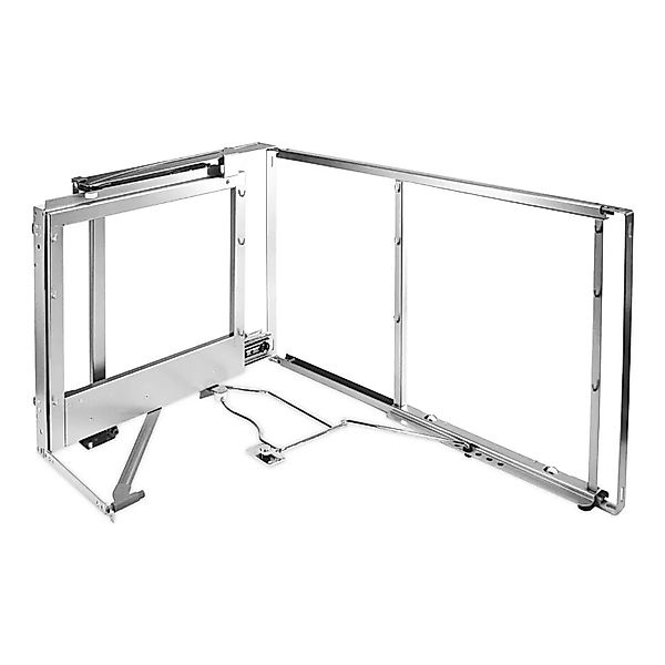 Kesseböhmer Magic Corner Silbergrau mit Korbset Links Ausschwenkbar Eckschr günstig online kaufen