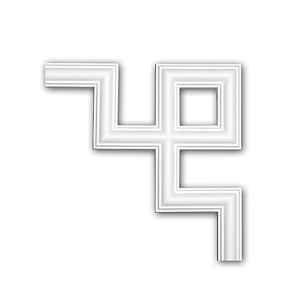 PROFHOME 152286 Eckelement für Wandleiste Zierelement dekoratives Element 2 günstig online kaufen