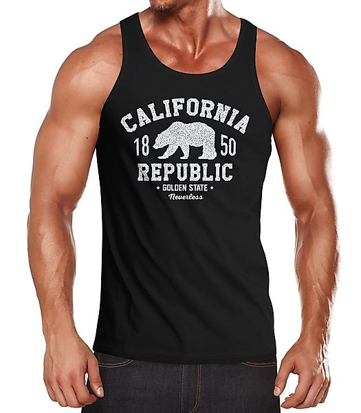 Neverless Tanktop Herren Tank-Top California Republic günstig online kaufen