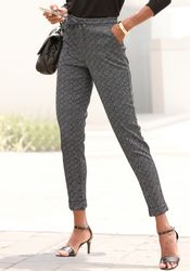 Vivance Jogger Pants mit Zickzack-Muster, Schlupfhose, Gummibund, schmale P günstig online kaufen