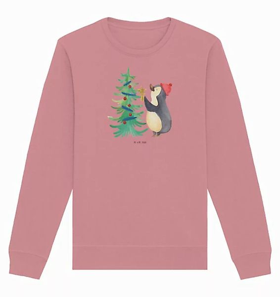 Mr. & Mrs. Panda Longpullover Größe M Pinguin Weihnachtsbaum - Canyon Pink günstig online kaufen