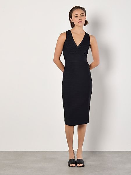 Apricot Midikleid Figurbetontes Midikleid, in Rippoptik günstig online kaufen