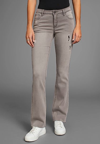 Arizona Bootcut-Jeans Ultra-Stretch ausgestellte Beinform, modischer günstig online kaufen