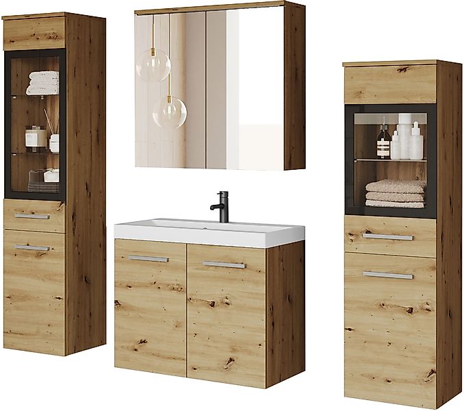 welltime Badmöbel-Set MADRIT II, Schrank mit günstig online kaufen
