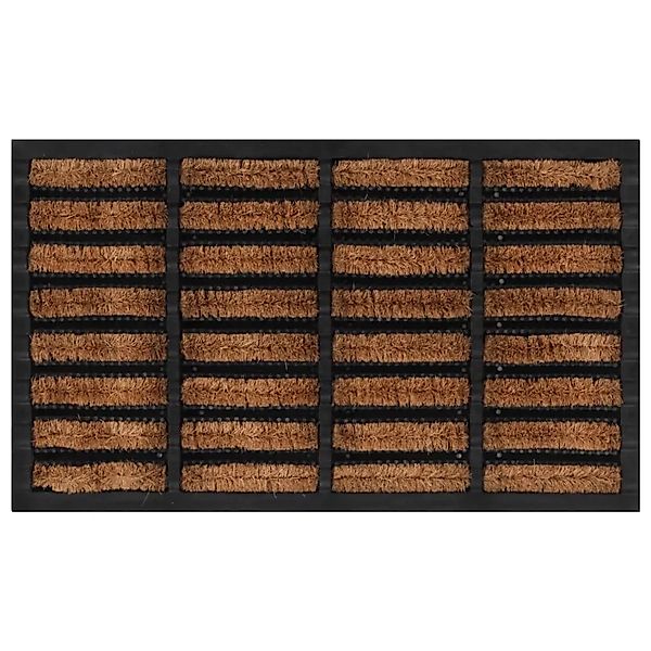 vidaXL Fußmatte Rechteckig 45x75 cm Gummi und Kokosfaser 155665 günstig online kaufen