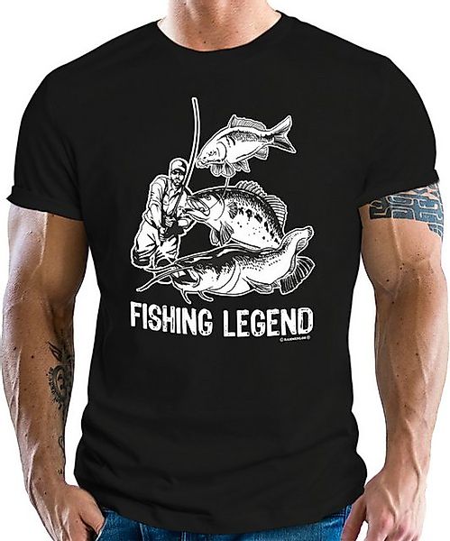 RAHMENLOS® T-Shirt für den Angler: Fishing Legend günstig online kaufen